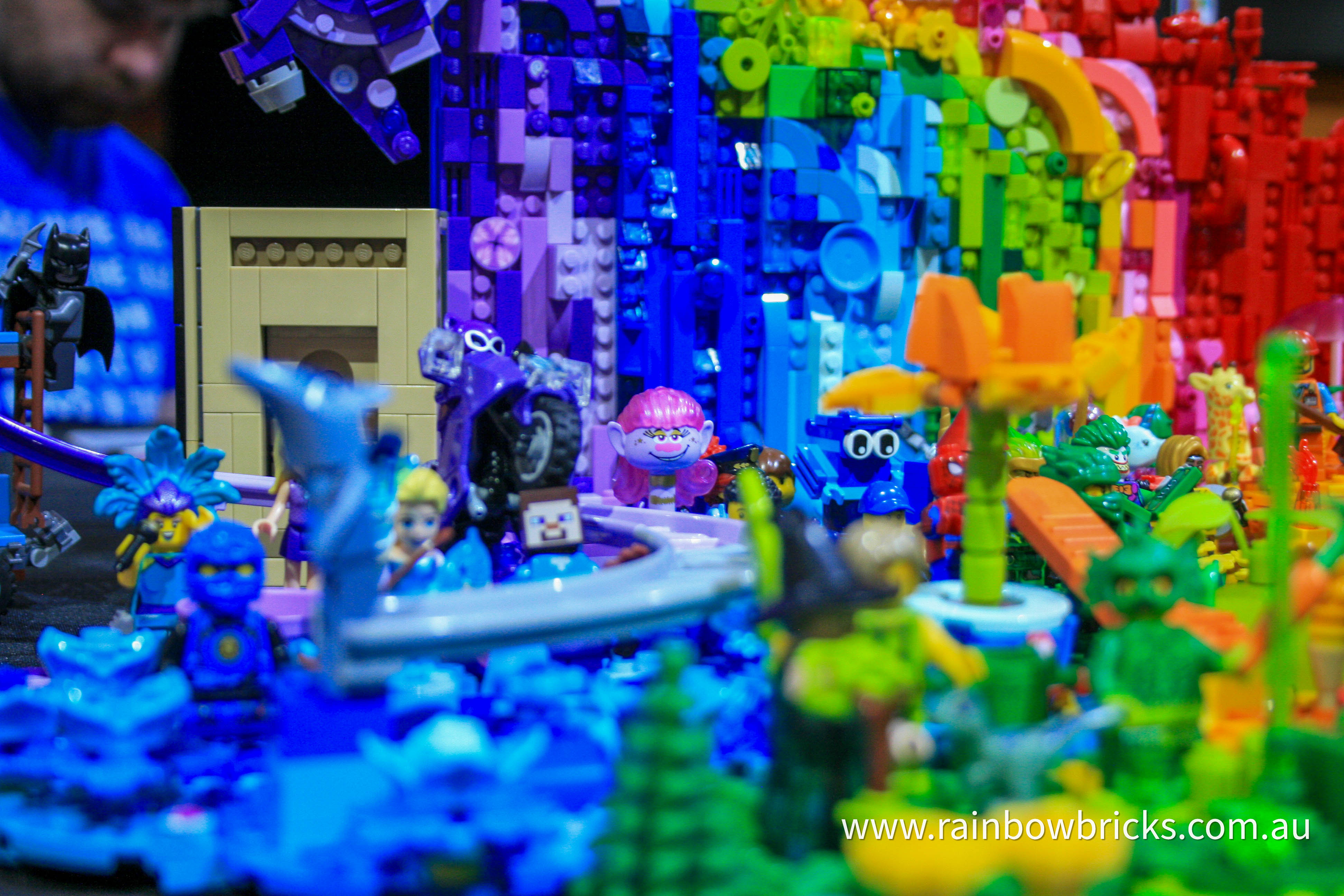 Wide shot of the amazing displays at Maitland Brickfest 2026