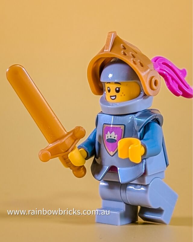 This LEGO minifigure is ready for adventure! Who wants to join their quest? 
We will have part of the Medieval MOC at Ourimbah Brickfest A LEGO Fan Event this Saturday 7th of September. Come along and say "Hi"

#RebuildtheWorld 🤩🌈

Follow @rainbowbrickslug for more @LEGO
@legocertified_anz content

#rainbowbricks #LEGOminifigs #LEGOminifigures #LEGOphoto #LEGOphotography #LEGOfan #toyphotography #LEGOinstagram #stuckinplastic #LEGOstagram #brickcentral #LEGOgram #LEGOmania #afol #bricksinfocus #LEGOfans #afolcommunity #LEGOcommunity #LEGOTalkandSort #TuesdayNightLEGO #MOC #LEGOMOC #medieval #ClassicLEGOCastle #LEGOCastle