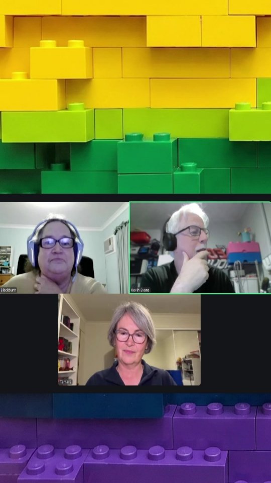 We are back! Well, almost all of us! Claire was celebrating her 19th Wedding Anniversary! Happy Anniversary! 🎉🎉 
We chatted about new releases, upcoming events, and what we have been building.
Thank you to everyone who joined us this week.
We hope you have a great week and build lots. We will be back next Tuesday at 8pm AEST! 😀🌈

#RainbowBricks #TalkNSort #LEGO #LEGOCommunity #AFOL