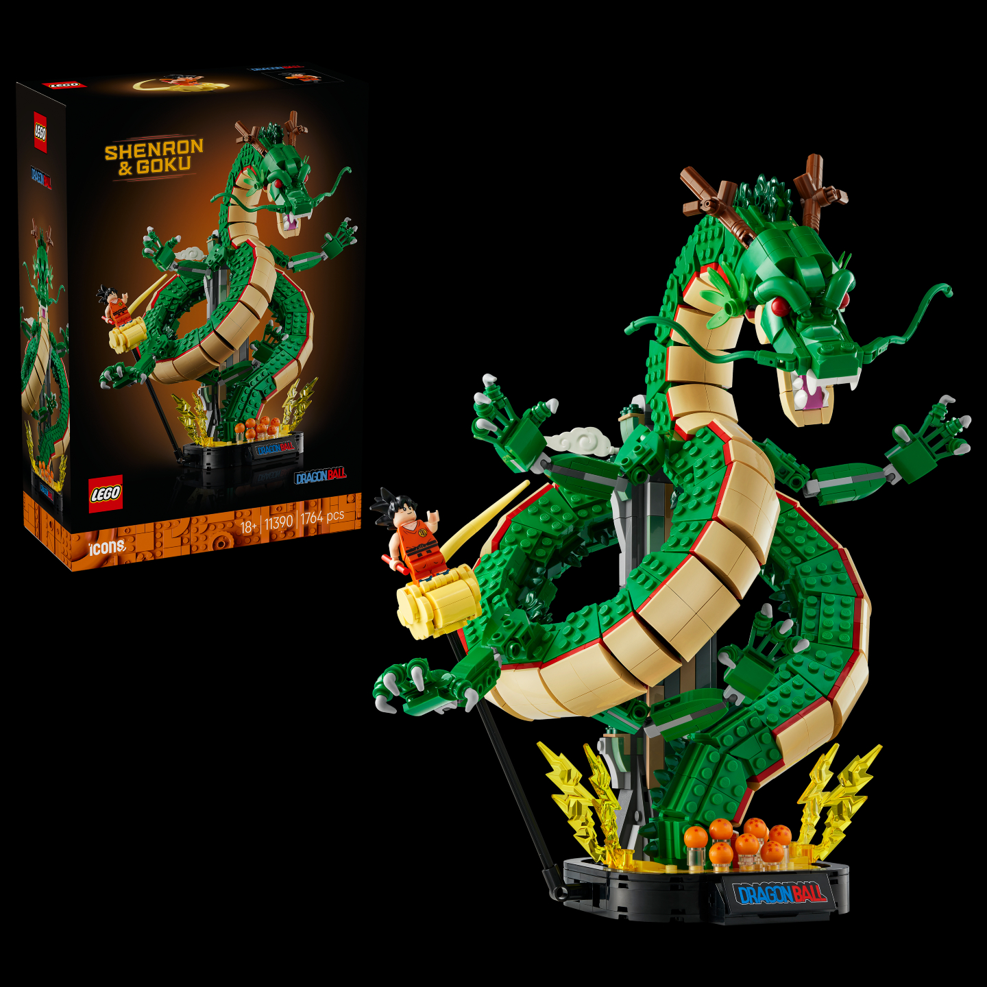 🐉 The Eternal Dragon has been summoned in bricks.
LEGO Icons 11390 Dragon Ball: Shenron & Goku is the first LEGO Dragon Ball set. Shenron coils up from the seven Dragon Balls, with Son Goku riding his Kintoun alongside.

💰 AUD249.99
🧱 1,764 pieces (14.2c per piece)
🙂 1 minifigure: Son Goku
📏 Over 32 cm tall
🔑 LEGO Insiders Early Access: 1st November 2026
📅 General release: 4th November 2026

Full details and gallery on our website: https://rainbowbricks.com.au/lego-11390-dragon-ball-shenron-goku/

Is this one going on your shelf?

#RainbowBricksLUG #LEGO #LEGOIcons #LEGODragonBall #DragonBall #Shenron #Goku #AFOL #NewLEGO #LEGOAustralia
