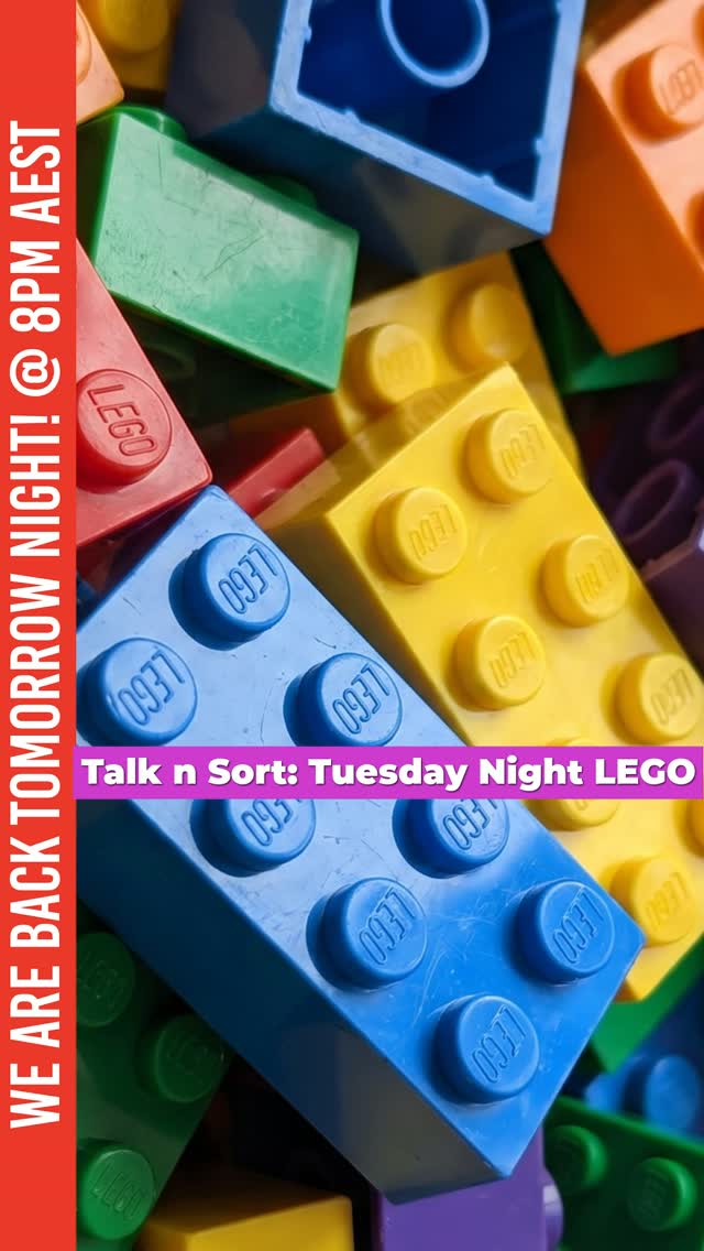 Sorting bricks alone tomorrow night? Come hang out with the Rainbow Bricks crew instead! 🧱👇

Talk n Sort: Tuesday Night LEGO goes live Tomorrow at 8:00 PM AEST! ⏰

This week, we're covering:
🧱 LEGO Masters AU Recap: A look back at what happened on Sunday night. 
💥 POP BAM Lake Macquarie Recap: Looking back at our brilliant mini-exhibition at the Hunter Sports Centre in Glendale this past weekend.
🌊 MidCoast Brickfest Preview: The countdown is officially on for our trip to Forster-Tuncurry this Sunday, 2nd August at Great Lakes College (Tuncurry Campus) supporting Krambach Public School!
📰 LEGO® News & Reveals: We’ll be breaking down all the major news and set announcements from the last fortnight, including the official reveal of the LEGO® Marvel Avengers: Doomsday sets, LEGO® Ideas 21369 The X-Files, and so many more!

Whether you're parting out a bulk tub or starting a brand-new MOC, jump into the chat and say g'day! 👋

🎥 Hit the link in our bio to subscribe on YouTube or catch us live right here on Instagram Live at 8 PM Tuesday!

#TalkNSort #RainbowBricks #LEGO #AFOL #MidCoastBrickfest #LakeMacPOPBAM #LEGONews #LEGOCommunity #RebuildTheWorld

#TalkNSort #RainbowBricks #LEGO #AFOL #MidCoastBrickfest #LakeMacPOPBAM #LEGONews #LEGOCommunity