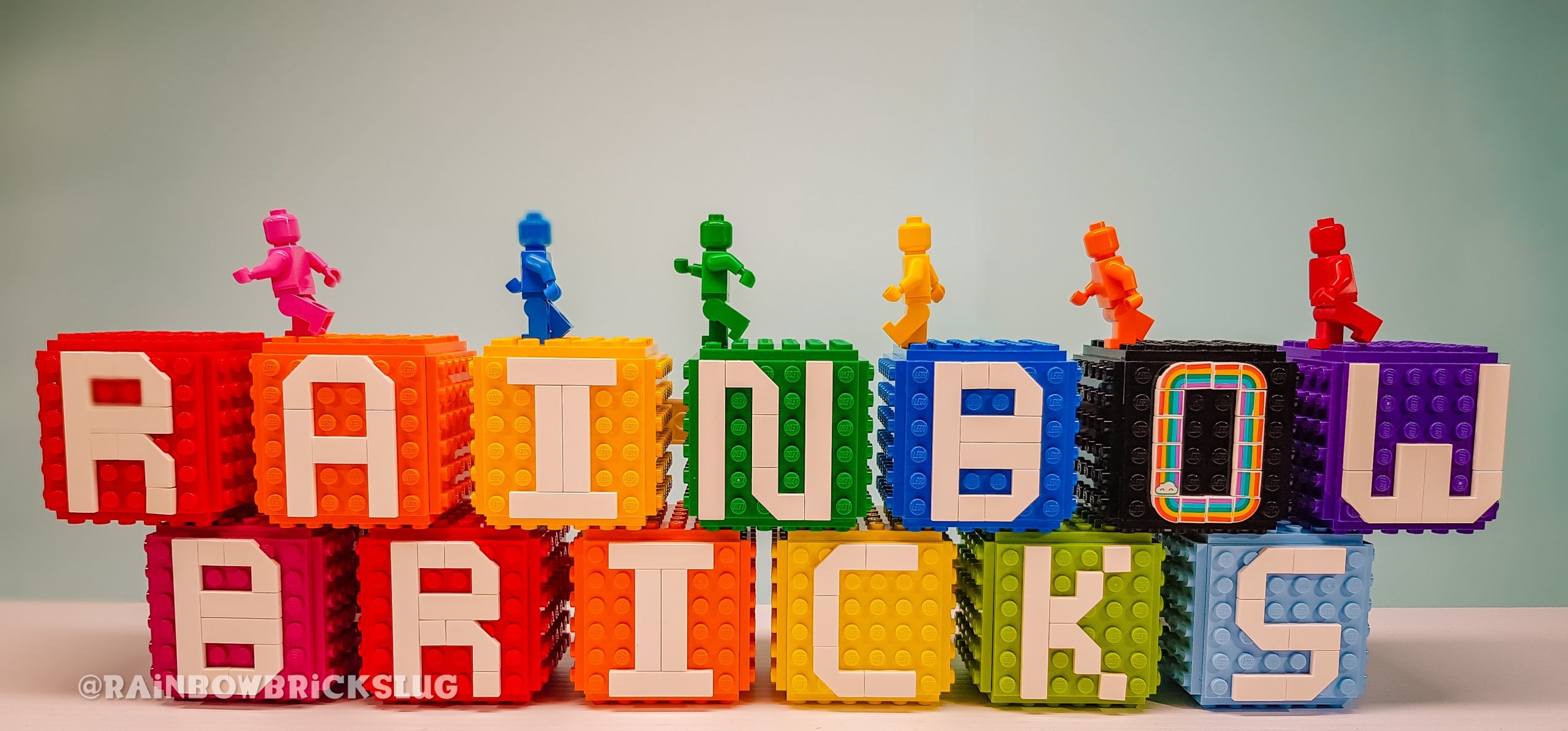 Rainbow bricks lego user group LUG