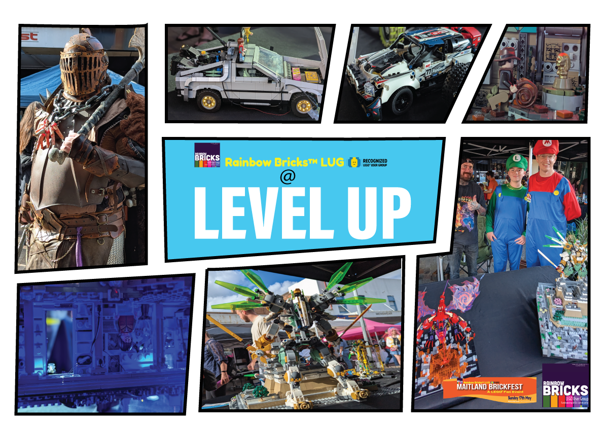 Rainbow Bricks is popping up at  LEVEL Up