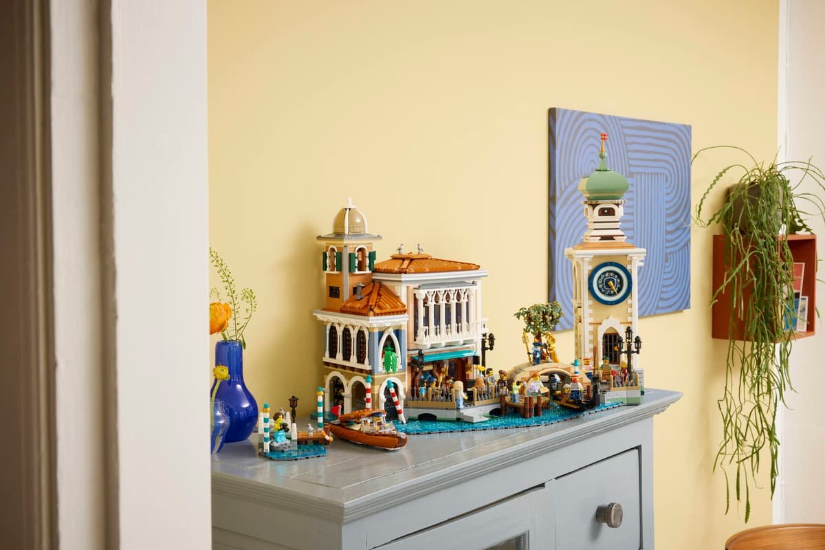 Venetian Neighbourhood and the Venetian Water Taxi displayed together on a cabinet