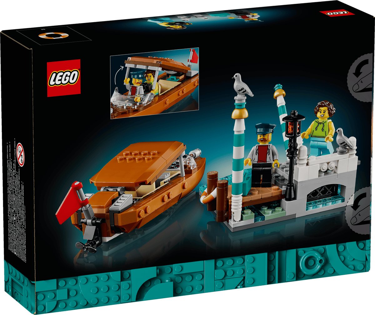 LEGO 40898 Venetian Water Taxi box back