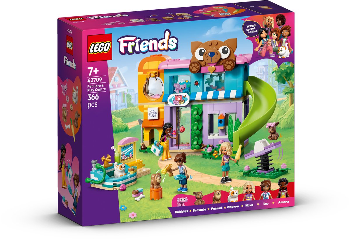 LEGO Friends 42709 Pet Care and Play Centre box art