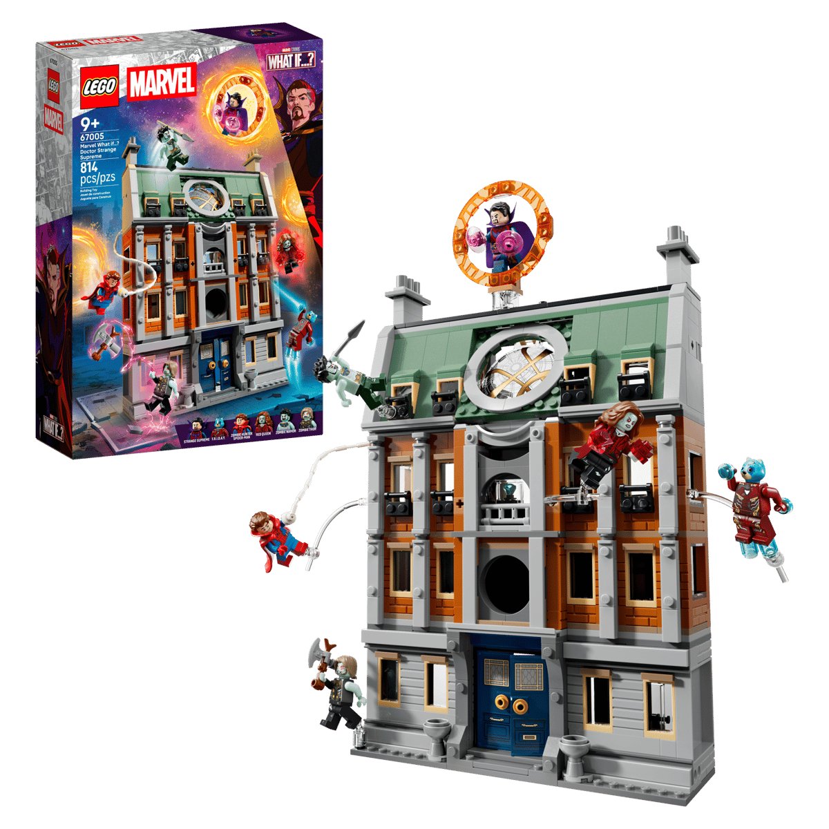 LEGO Marvel What If...? 67005 Doctor Strange Supreme box and completed build