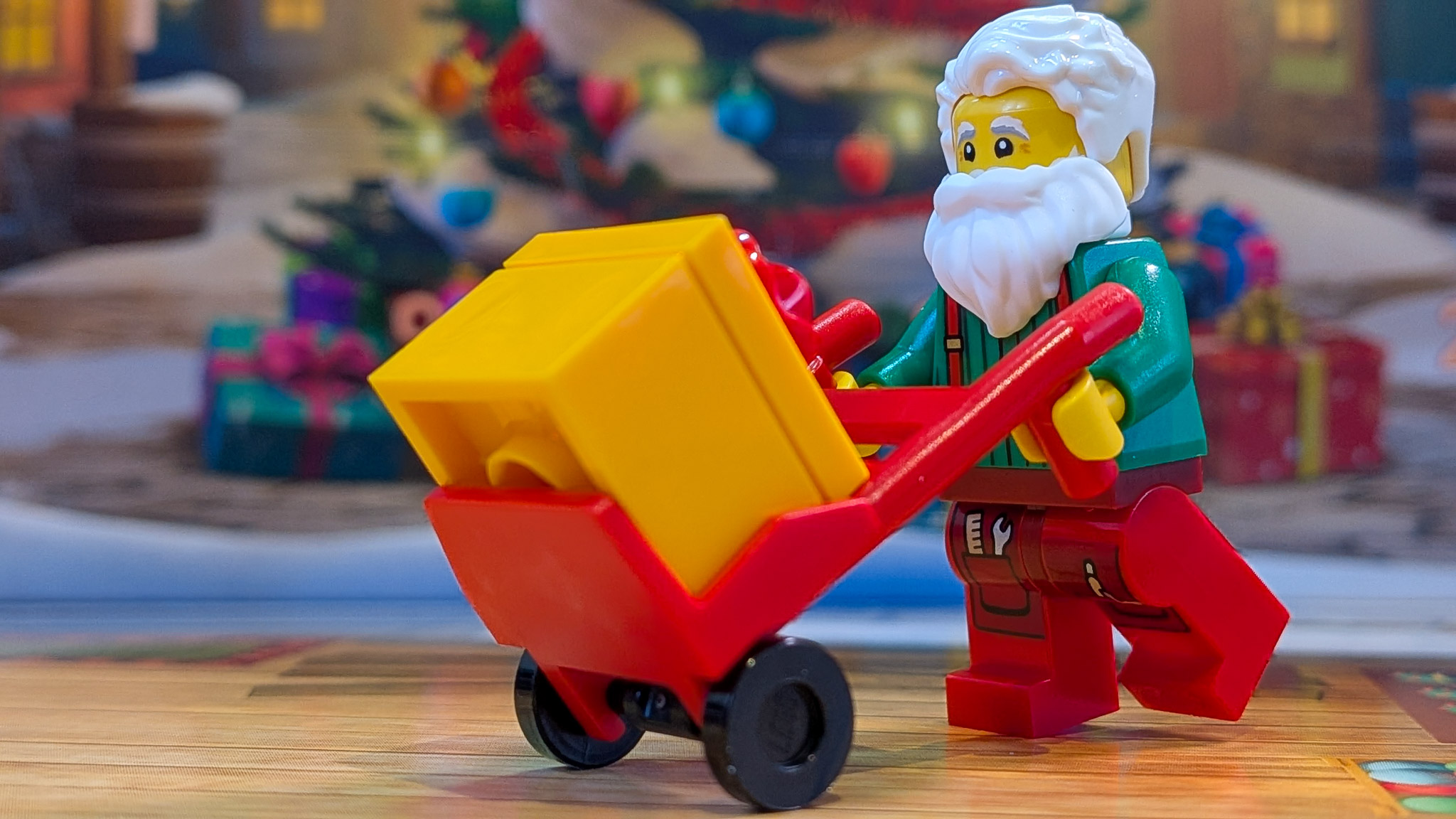 LEGO City Advent Calendar 2026 Day 4: finished Hand Truck Dolly with Gift