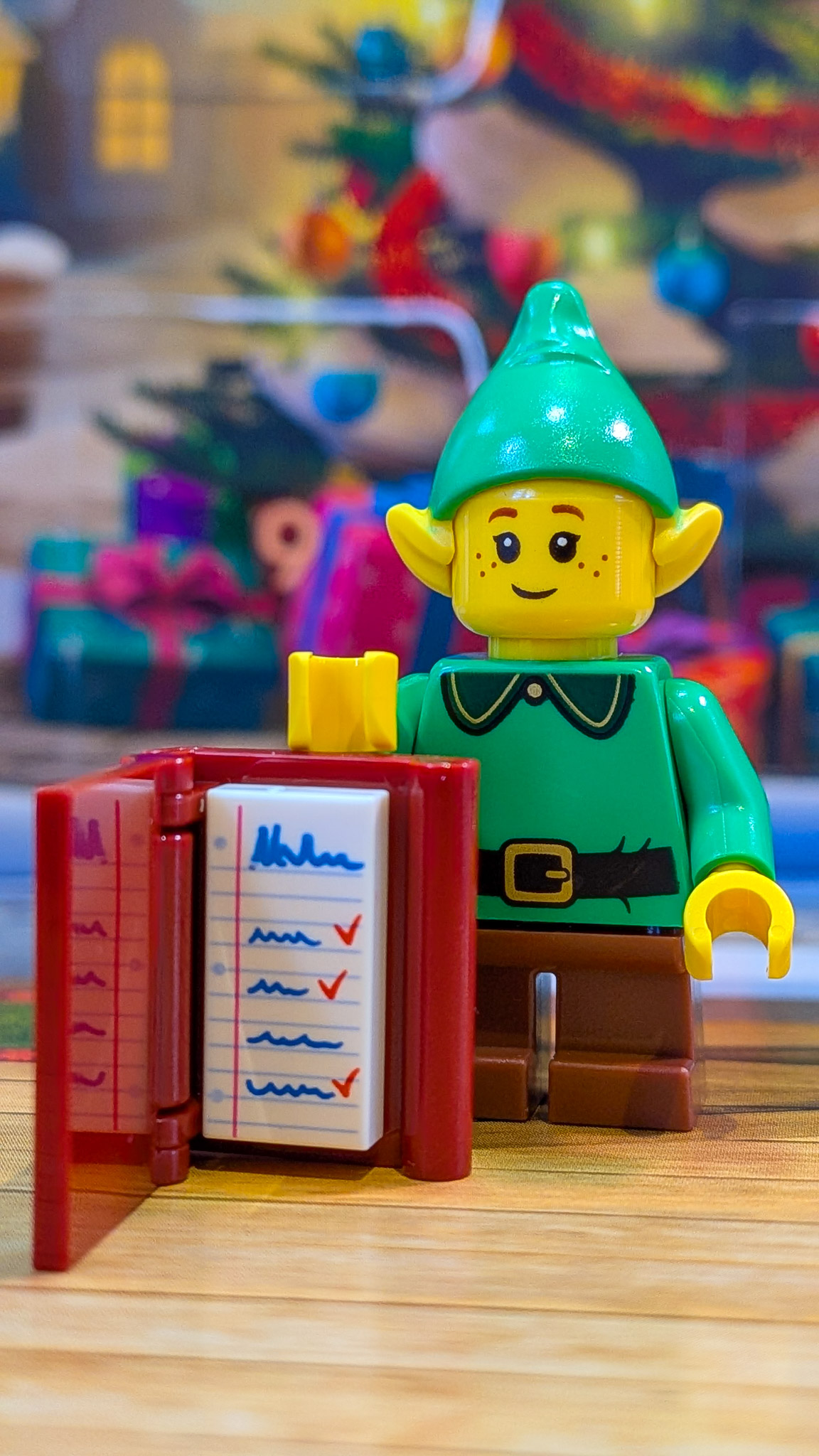 LEGO City Advent Calendar 2026 Day 17: finished Elf with Book