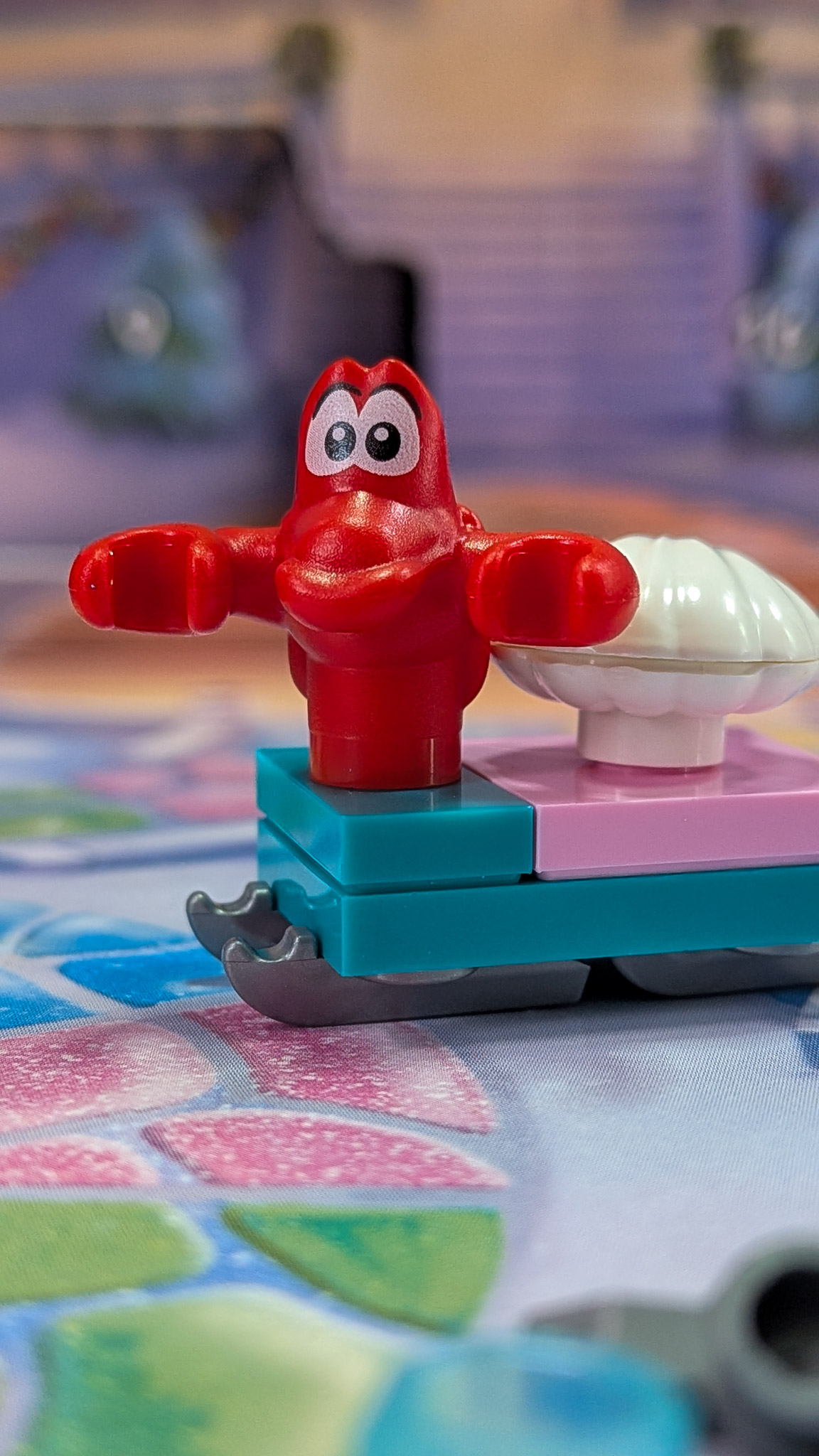 LEGO Disney Princess Advent Calendar 2026 Day 18: finished Sebastian, Sled and Clam