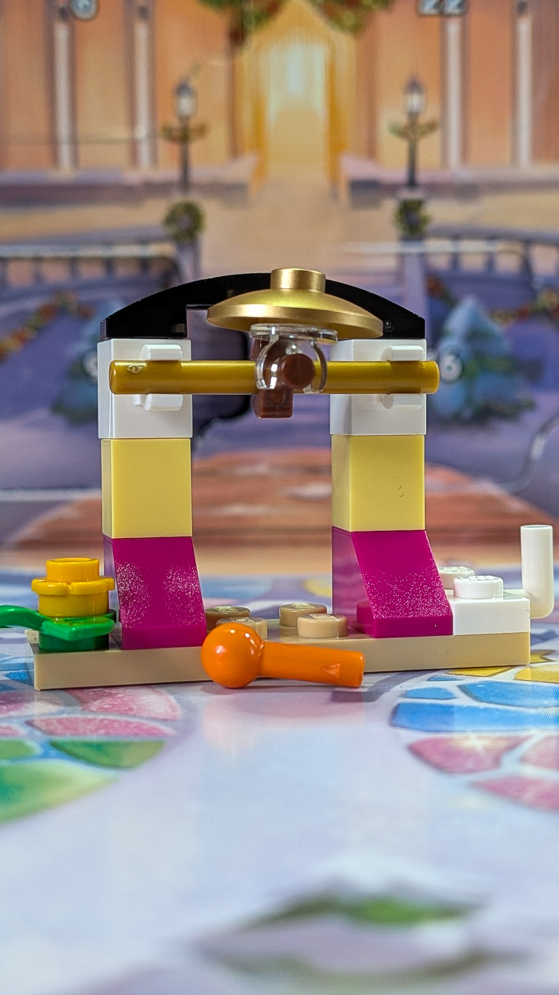 LEGO Disney Princess Advent Calendar 2026 Day 21: finished Arch with Gong