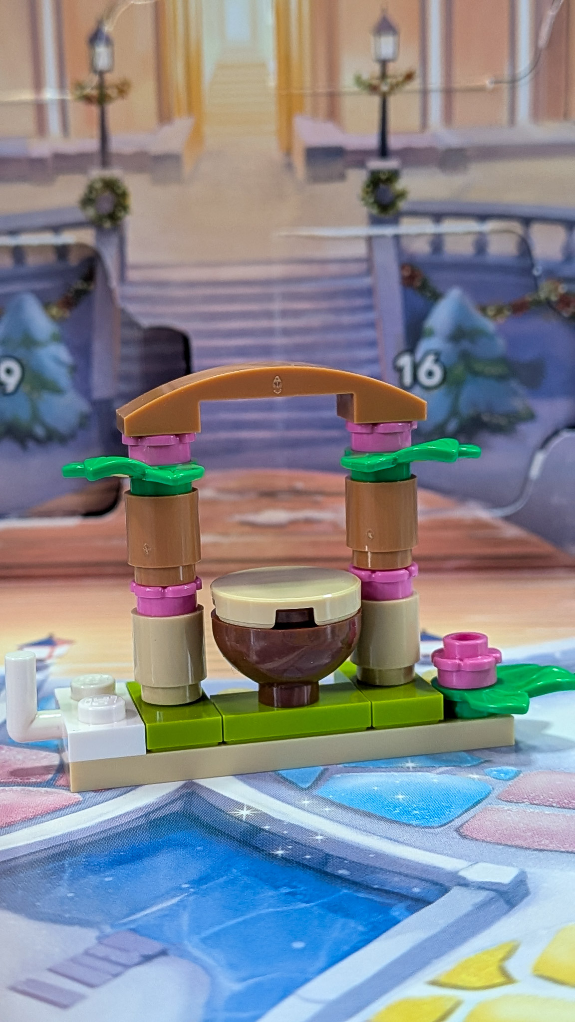 LEGO Disney Princess Advent Calendar 2026 Day 23: finished Arch with Drum