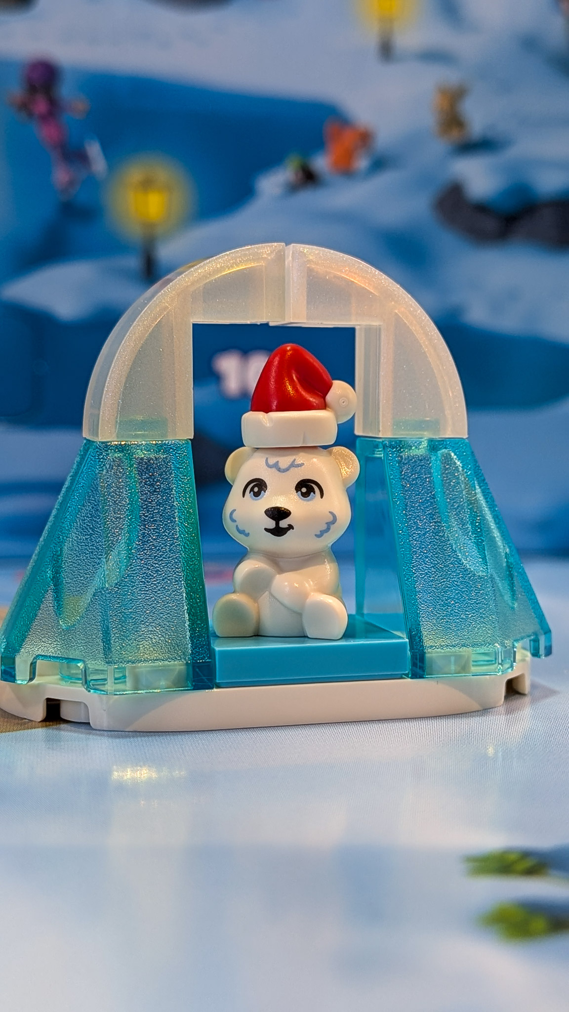 LEGO Friends Advent Calendar 2026 Day 12: finished Ice Arch Stand with Light Blue Sides