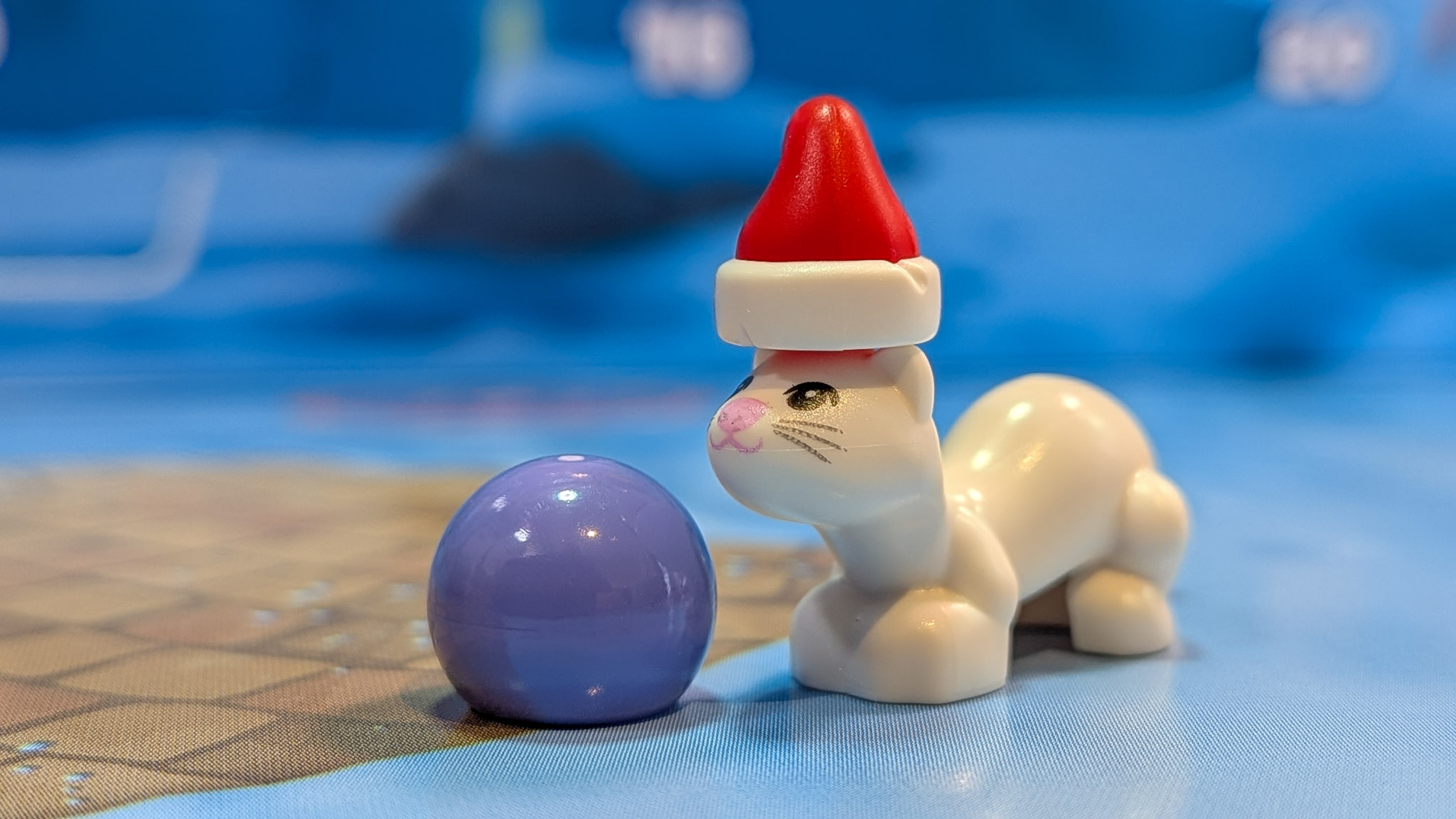 LEGO Friends Advent Calendar 2026 Day 15: finished Ferret with Santa Hat and Ball