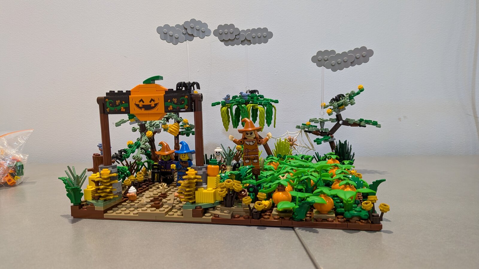 Kevin's witch and wizard LEGO Halloween build