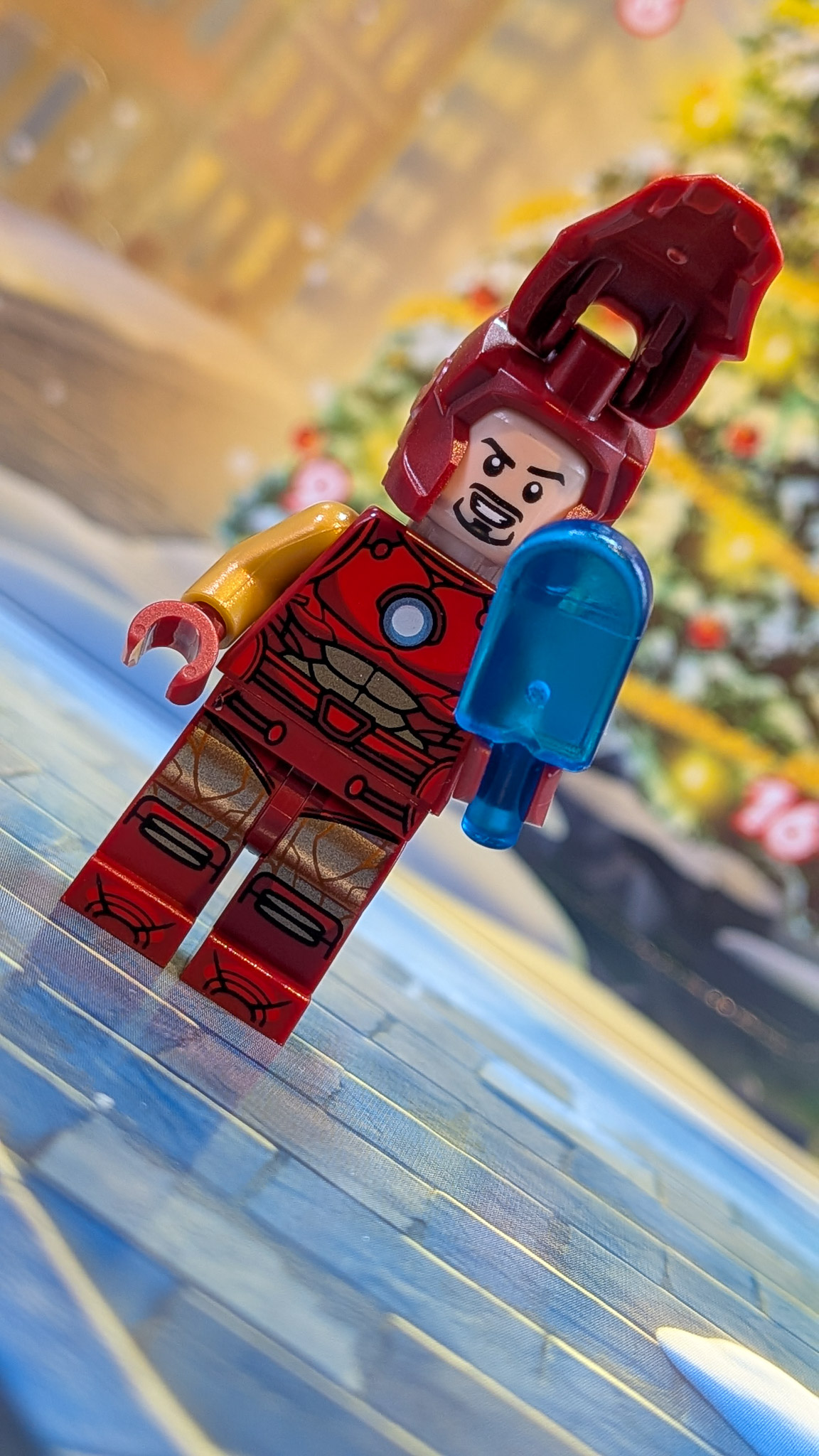 LEGO Marvel Advent Calendar 2026 Day 1: finished Iron Man with Popsicle