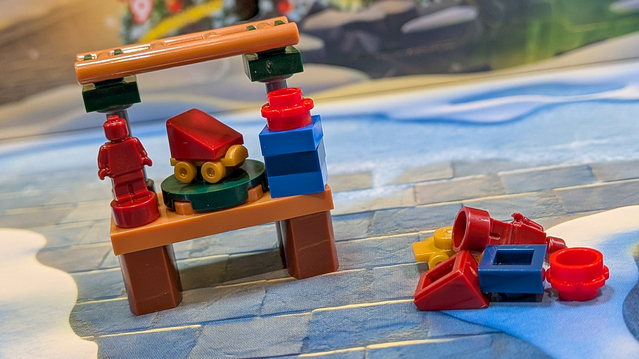 LEGO Marvel Advent Calendar 2026 Day 10: finished Iron Man Toy Stall