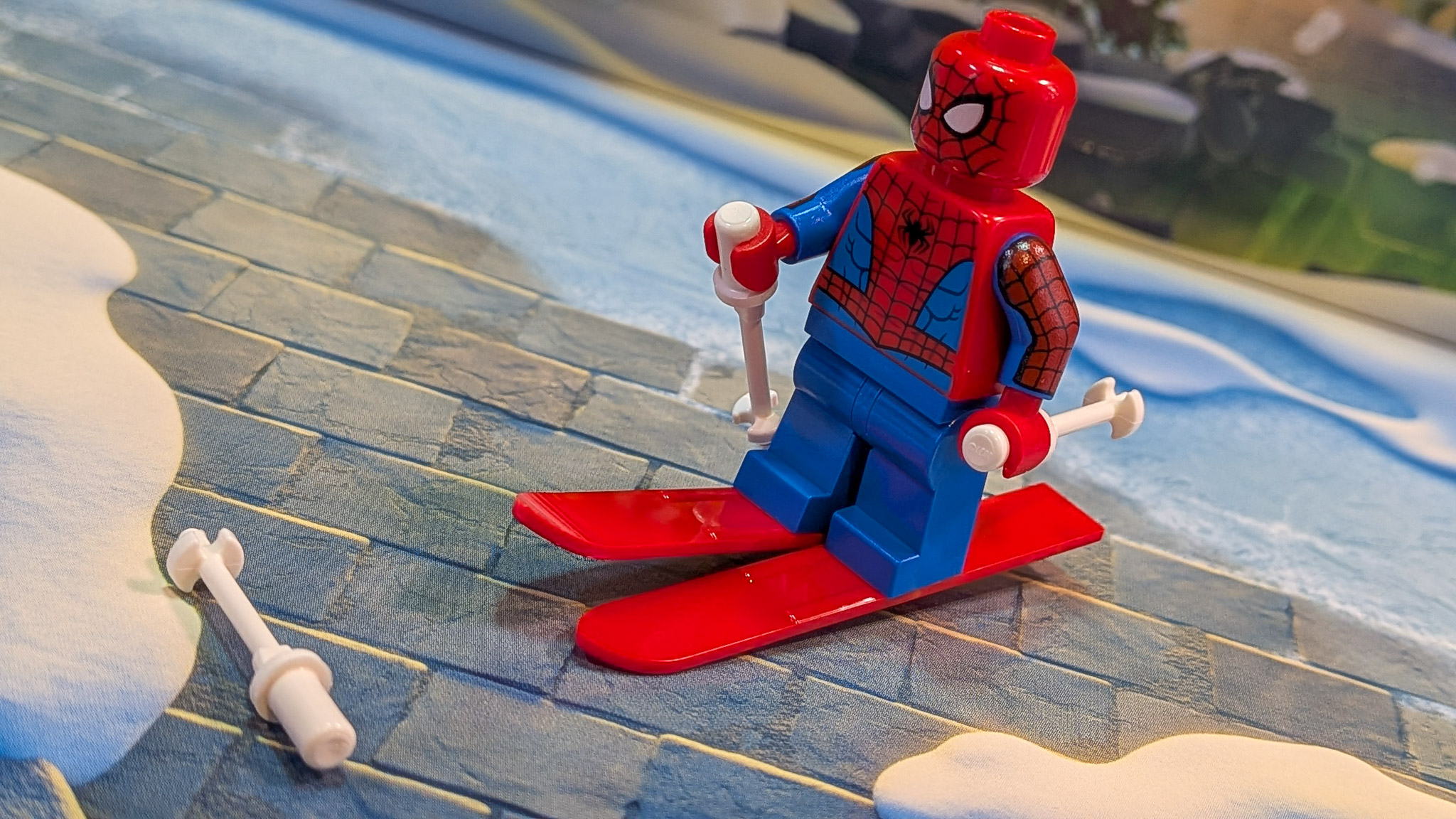 LEGO Marvel Advent Calendar 2026 Day 15: finished Spider-Man and Skis