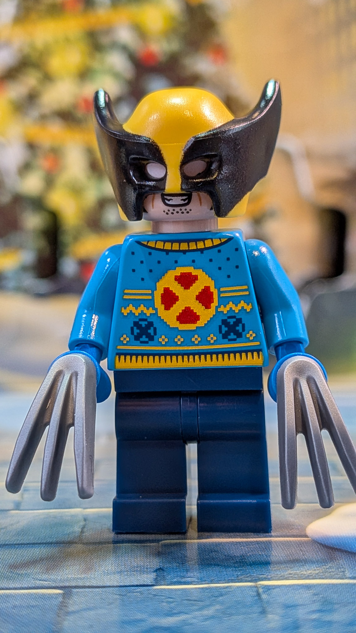 LEGO Marvel Advent Calendar 2026 Day 21: finished Wolverine in Holiday Sweater