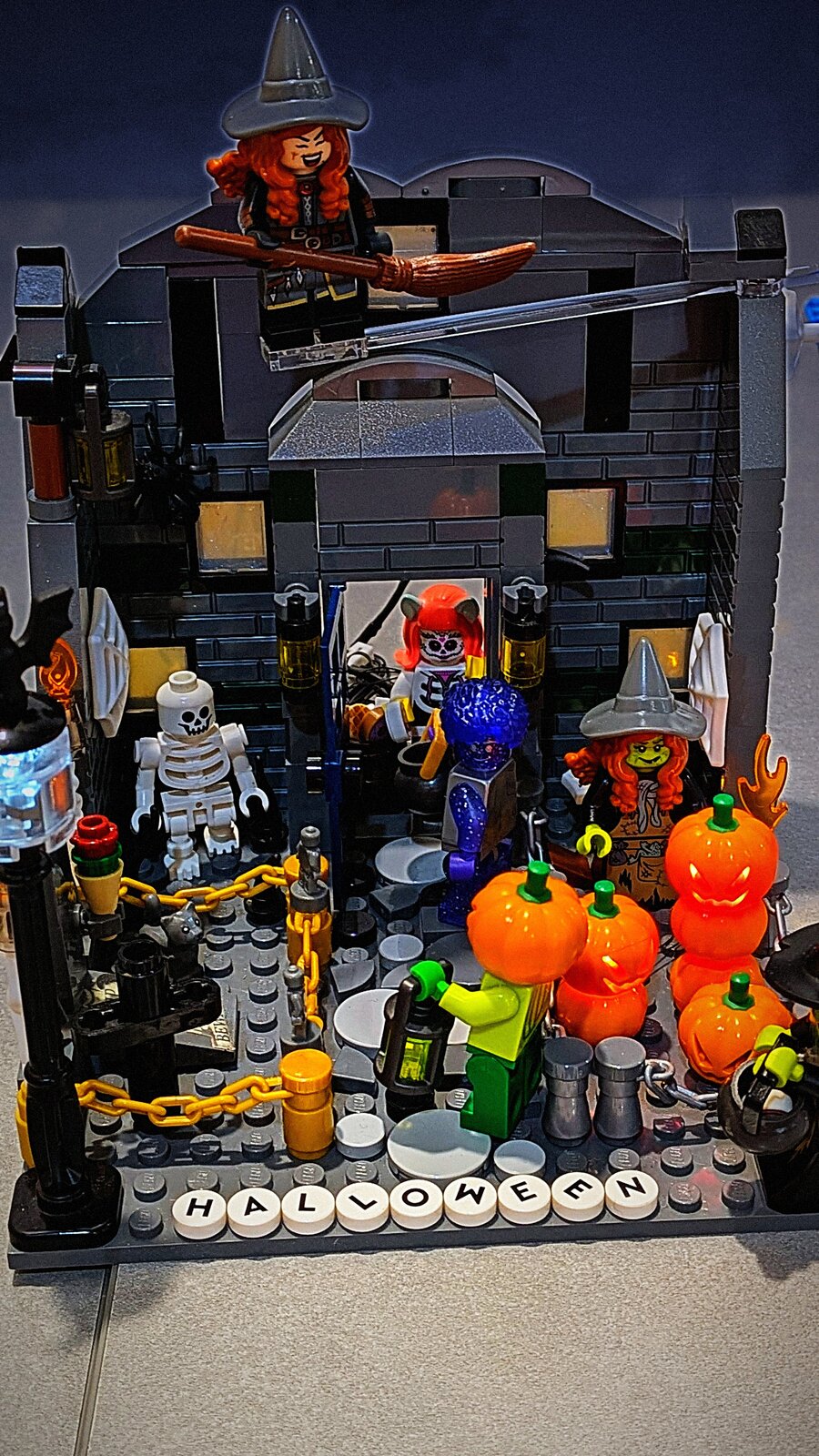 Susan's LEGO haunted house, AI-enhanced