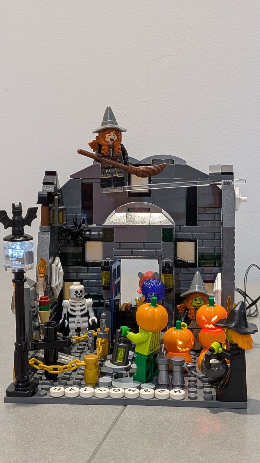 Another view of Susan's LEGO haunted house
